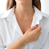 14k Gold | Minimal Onyx Beaded Bracelet