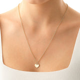 14k Gold | 2mm Rolo Chain Necklace with Anchor Charm