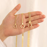 14k Gold | Bismarck Mesh Chain Bracelet with Sailor Lock