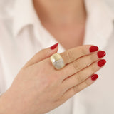 14k Gold | Thick Fore Finger Ring