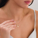 14K Gold | Horseshoe Minimal Necklace