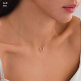 14K Gold | Horseshoe Minimal Necklace