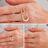 14K Gold | Horseshoe Minimal Necklace