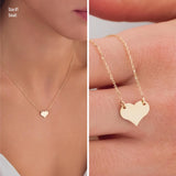 14K Gold | Minimal Heart Name Necklace