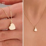 10k Gold | Heart Cremation Urn / Ash Holder Necklace