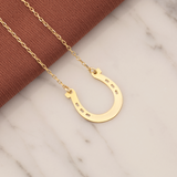 10K Gold | Horseshoe Minimal Necklace