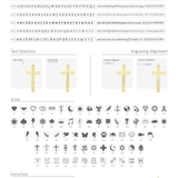 10k Gold | Cross Engraving Necklace