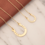 10K Gold | Horseshoe Minimal Necklace