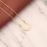 10K Gold | Horseshoe Minimal Necklace