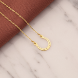 14K Gold | Horseshoe Minimal Necklace
