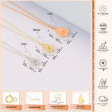 14k Gold | Flat Teardrop Cremation Urn / Ash Holder Necklace