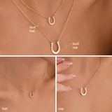 10K Gold | Horseshoe Minimal Necklace