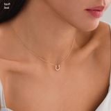 10K Gold | Horseshoe Minimal Necklace