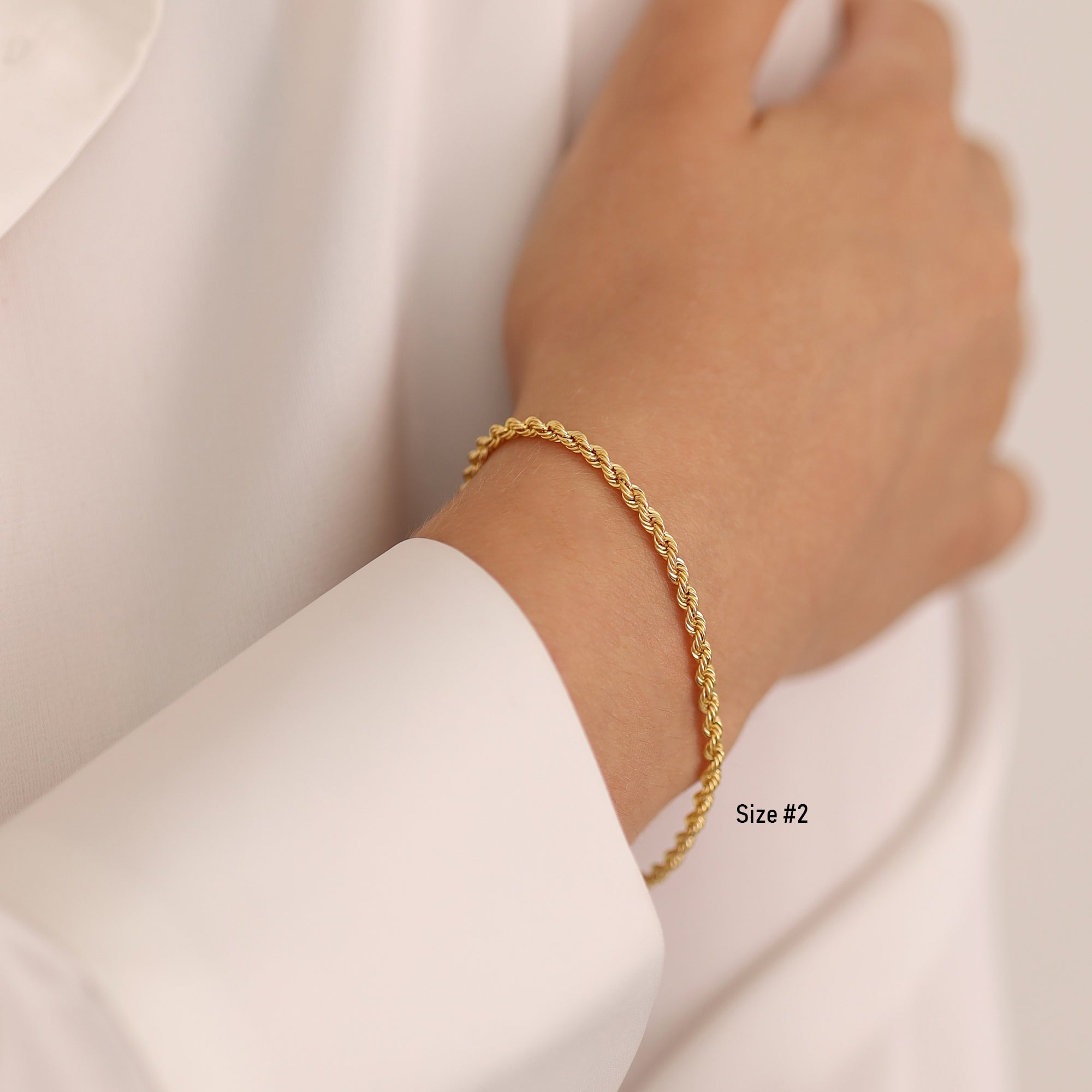 14k Gold | Rope Chain Bracelet