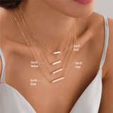 10k Gold | Horizontal Bar Cremation Urn / Ash Holder Necklace