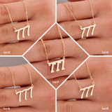 10k Gold | 777 Angel Number Necklace