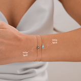 14k Gold | Evil Eye Dainty Chain Bracelet