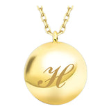 14k Gold | Ball Cremation Urn / Ash Holder Necklace