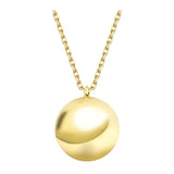 14k Gold | Ball Cremation Urn / Ash Holder Necklace