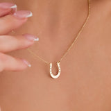 10K Gold | Horseshoe Minimal Necklace