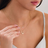 10K Gold | Horseshoe Minimal Necklace