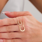 10K Gold | Horseshoe Minimal Necklace
