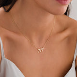10k Gold | 777 Angel Number Necklace