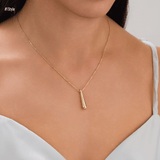 10k Gold | Tusk Cremation Urn / Ash Holder Necklace