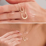10K Gold | Horseshoe Minimal Necklace