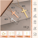 14k Gold | Cross Engraving Necklace