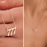 10k Gold | 777 Angel Number Necklace