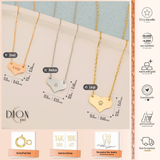 14K Gold | Minimal Heart Name Necklace