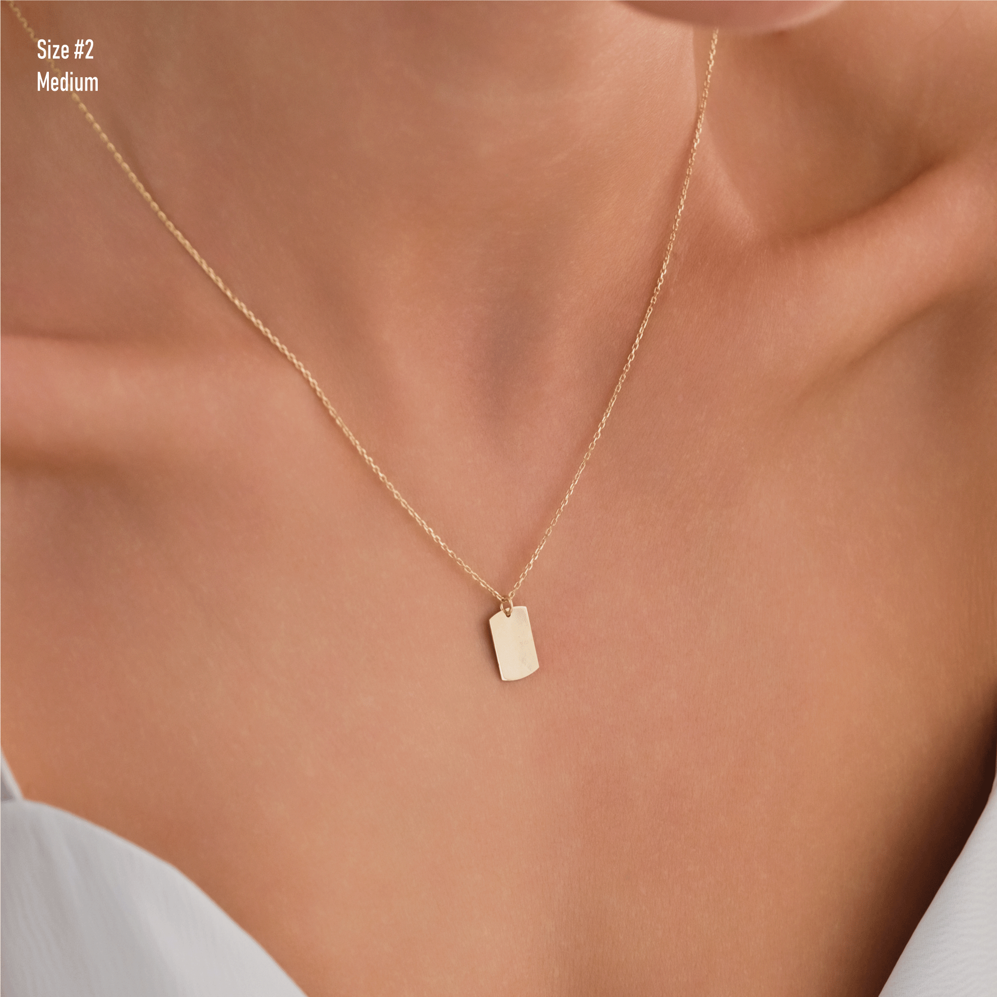 14k Gold | Initial Engraving Necklace