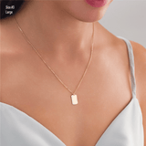 10k Gold | Initial Engraving Necklace