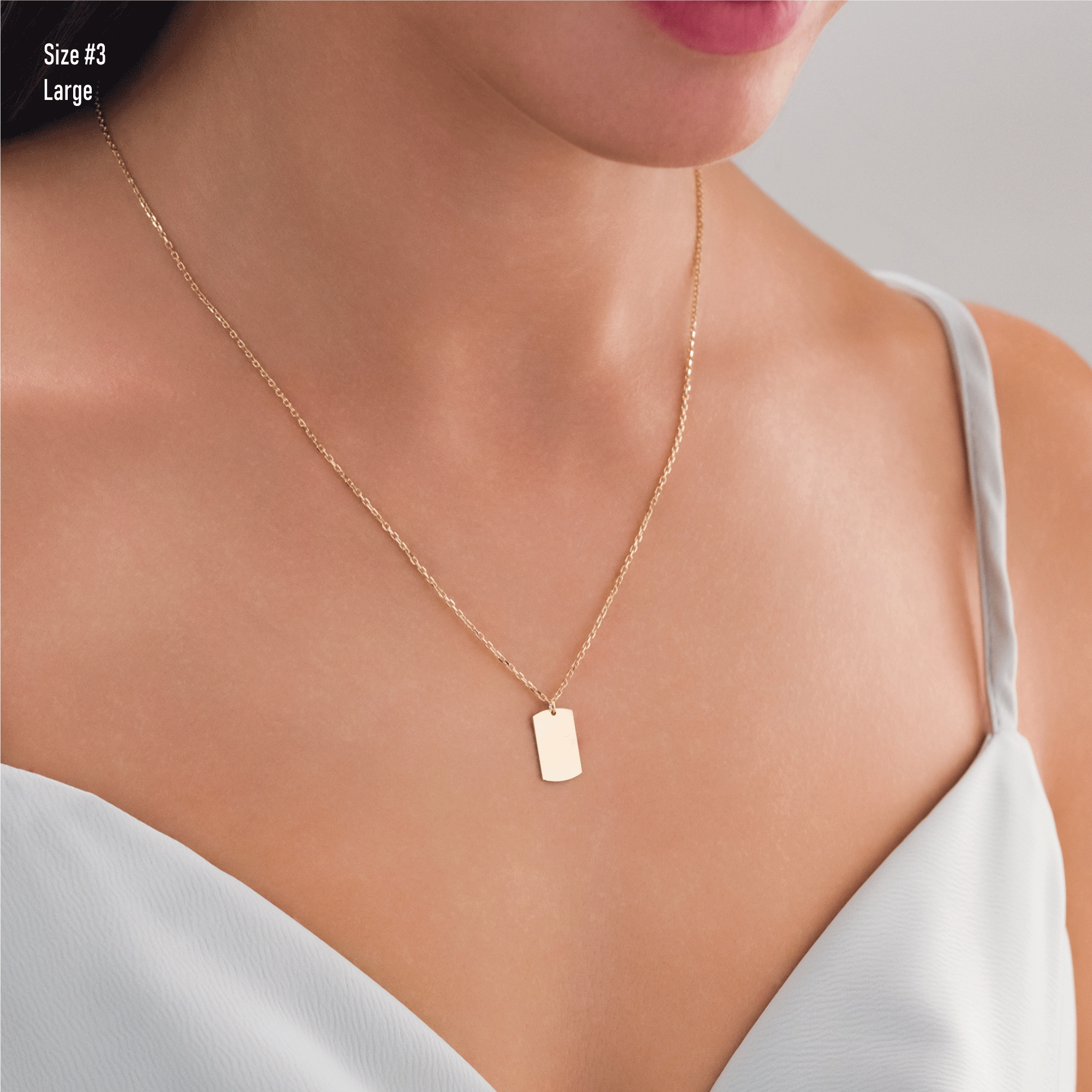 14k Gold | Initial Engraving Necklace