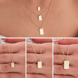 10k Gold | Initial Engraving Necklace