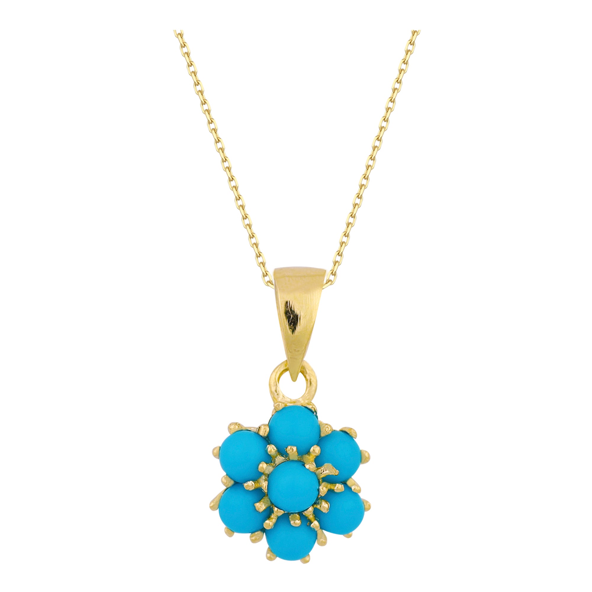 14k Gold | Emerald Hexagon Flower Necklace