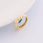 14k Gold 5mm Gold Bubble Ring - DionJewel