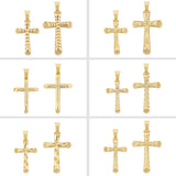 14k Gold Cross Pendant - DionJewel