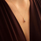 Zultanite Drop Shaped Gemstone Necklace