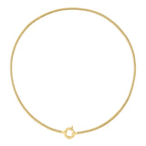 14k Gold | 2.5mm Snake Necklace with Sailor Clasp