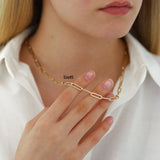 14k Gold | Paperclip Necklace