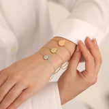 14k Gold | Flat Teardrop Cremation Urn / Ash Holder Bracelet