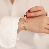 14k Gold | Figaro Chain Bracelet