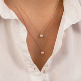 Minimal Round Pearl Necklace