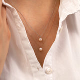 Minimal Round Pearl Necklace