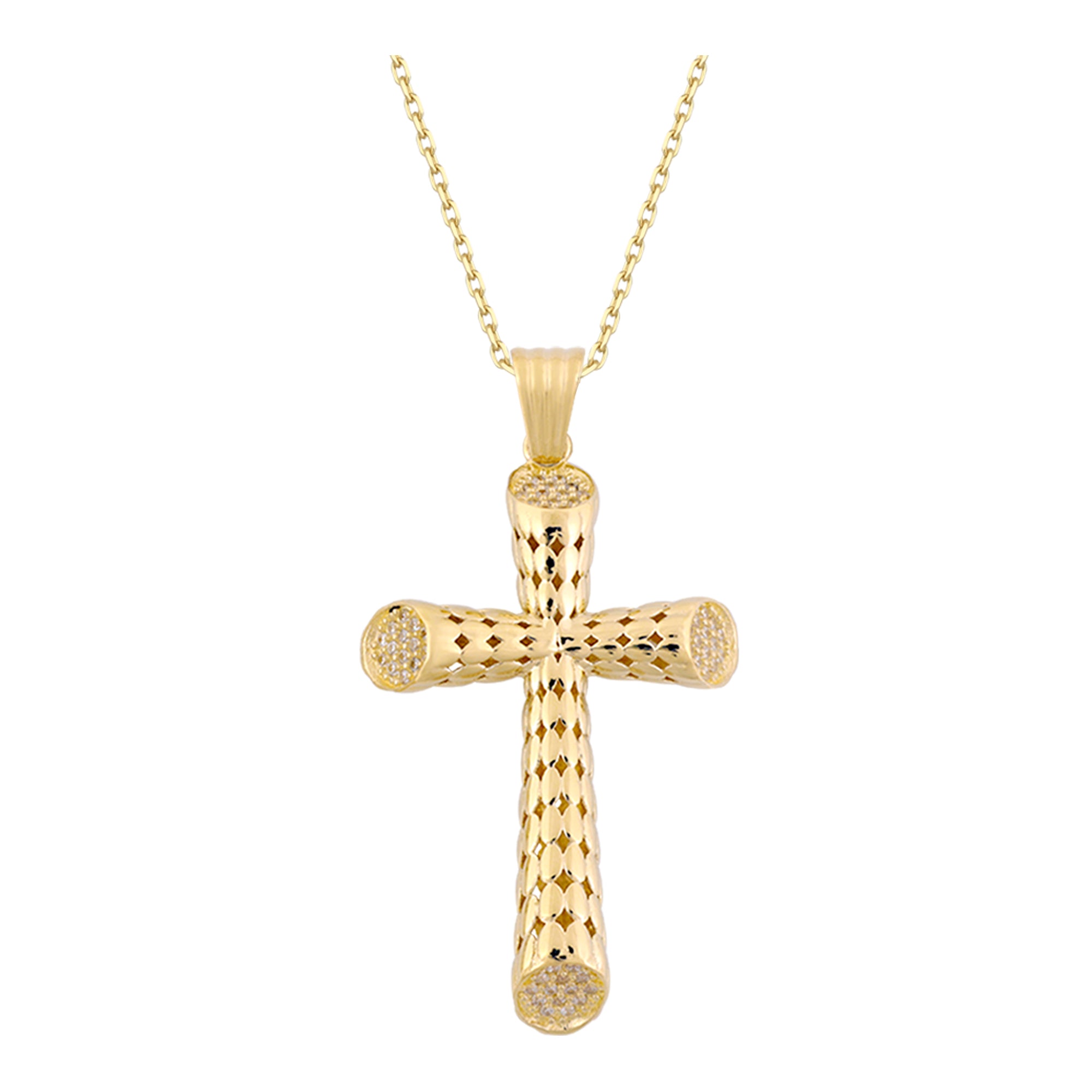 14k Gold | Cross Pendant Necklace