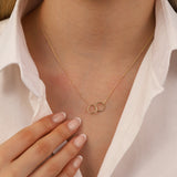 14k Gold | Interlocking Circles Necklace