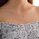 14k Gold | Minimal Tortoise Charm Necklace