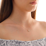 14k Gold | Minimal Tortoise Charm Necklace